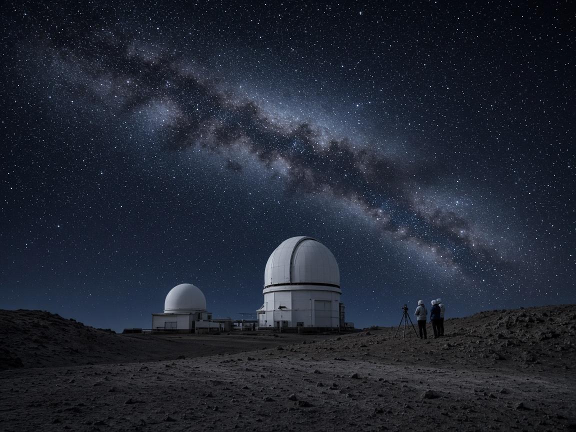 The Milky Way over the Maunakea observatories